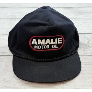 Vintage Amalie Motor Oil Hat Snapback Hat Mesh Trucker Gas Oil Automotive 90s